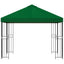 Pavillon 3 x 3 m Grøn Polyester og Stål 190 gsm
