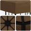 Pavillon 3 x 3 m Gråbrun Polyester og Stål 190 gsm