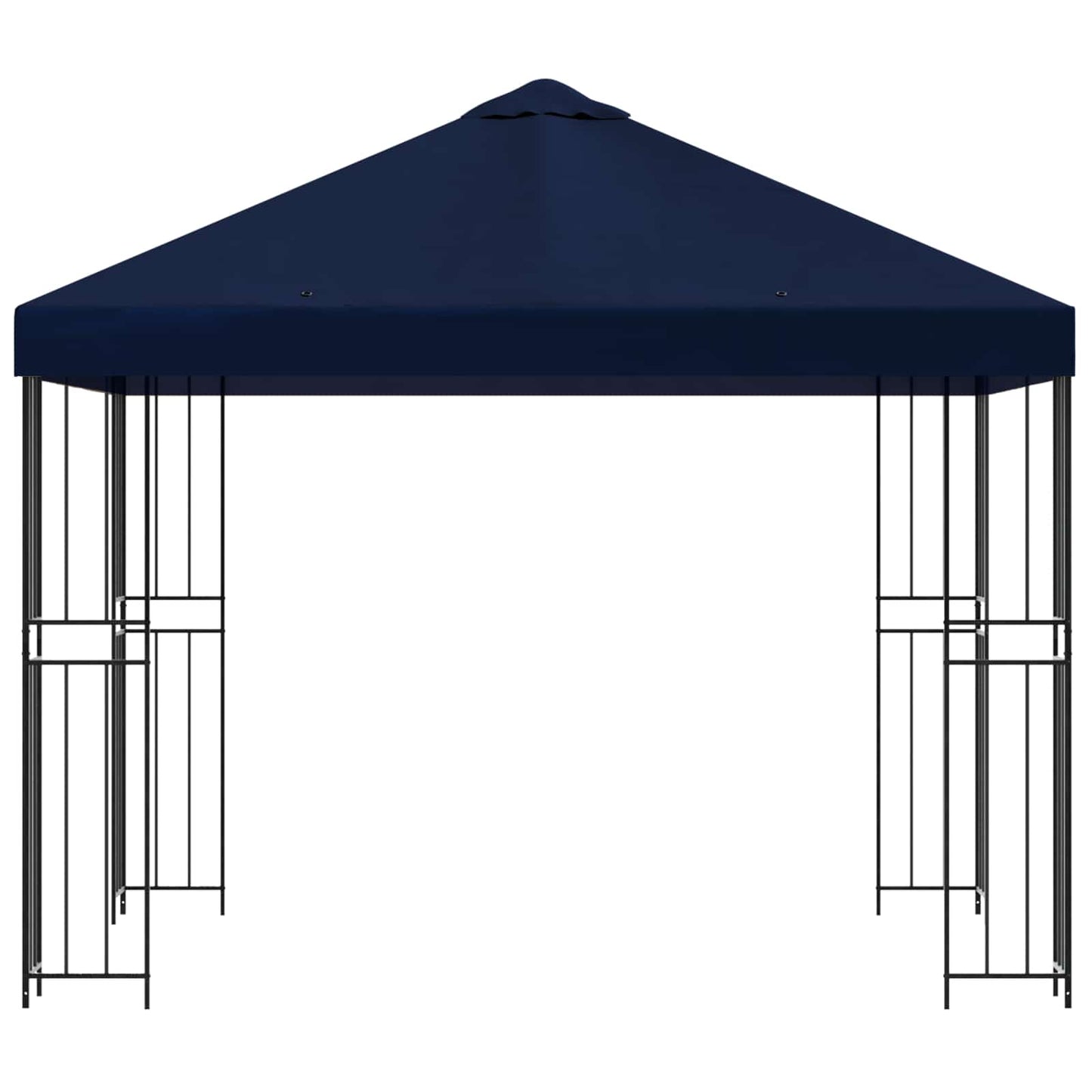 Pavillon 3 x 3 m Blå Polyester og Stål 190 gsm