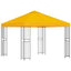 Pavillon 3 x 3 m Gul Polyester og Stål 190 gsm
