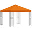 Pavillon 3 x 3 m Orange Polyester og Stål 190 gsm