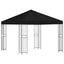 Pavillon 3 x 3 m Sort Polyester og Stål 190 gsm