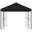 Pavillon 3 x 3 m Sort Polyester og Stål 190 gsm