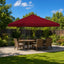 Pavillon 3 x 3 m Bordeaux Polyester og Stål 190 gsm