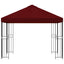 Pavillon 3 x 3 m Bordeaux Polyester og Stål 190 gsm