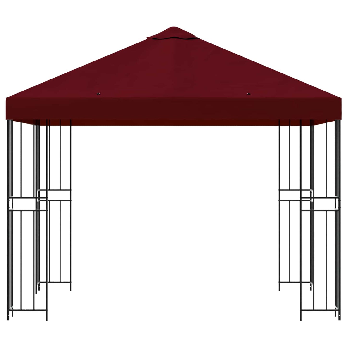 Pavillon 3 x 3 m Bordeaux Polyester og Stål 190 gsm