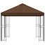 Pavillon 3 x 3 m Brun Polyester og Stål 190 gsm