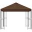 Pavillon 3 x 3 m Brun Polyester og Stål 190 gsm