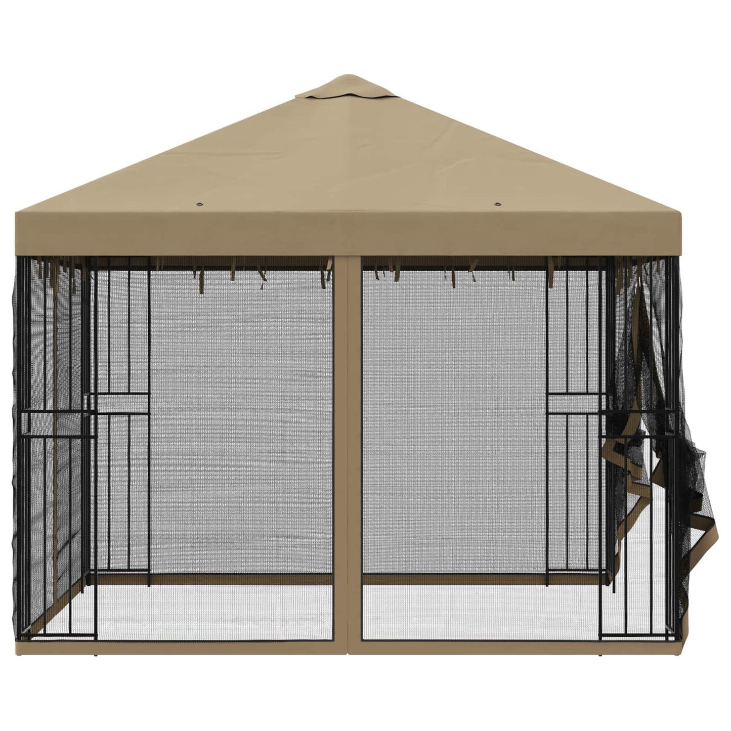 Havelæger med sidevægge 3 x 3 m Beige Polyester og Stål 190 gsm