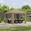 Pavillon 3 x 3 m Beige Polyester og Stål 190 gsm