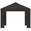Pavillon 3 x 3 m Antracit Polyester og Stål 190 gsm