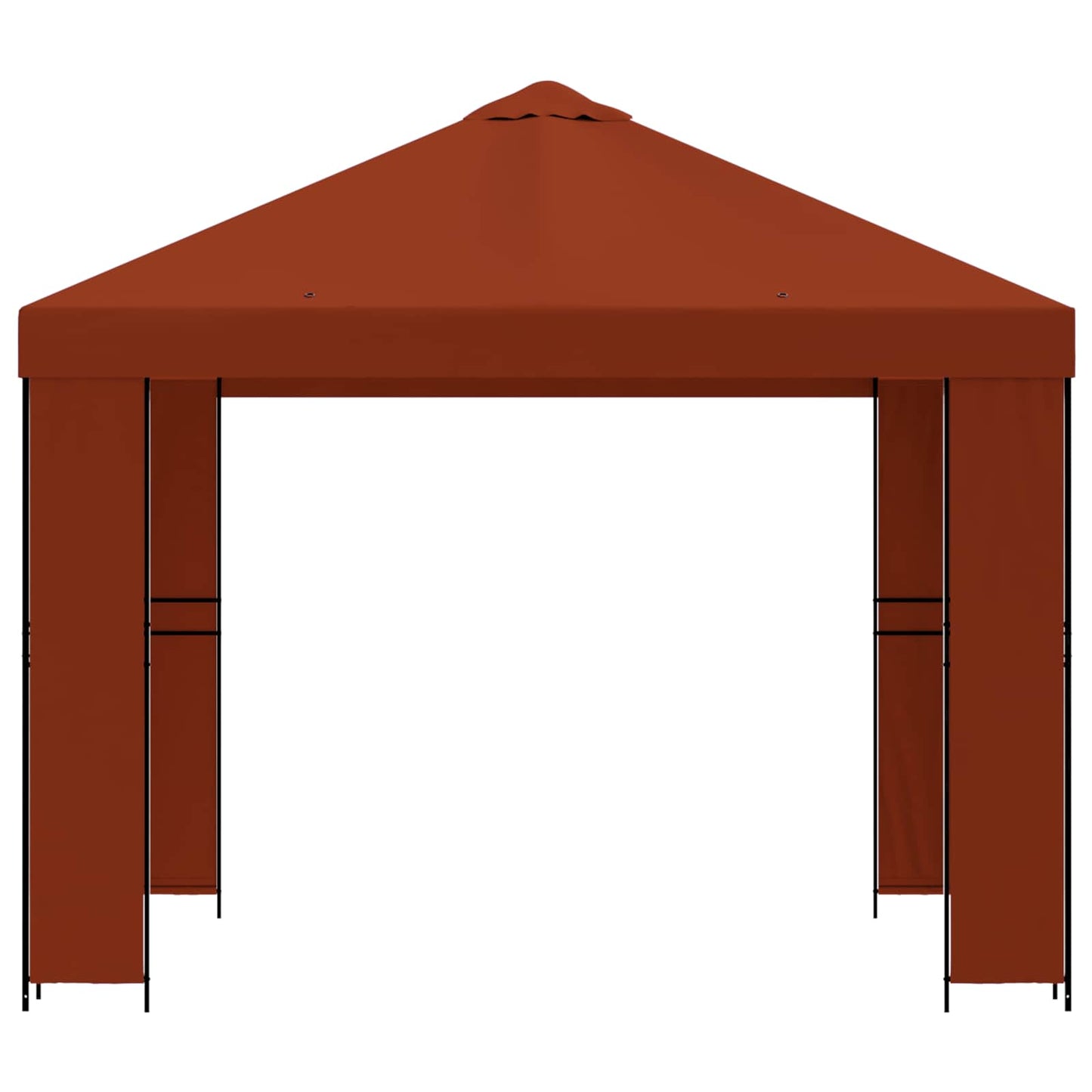 Pavillon 3 x 3 m Terrakotta Polyester og Stål 190 gsm