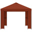 Pavillon 3 x 3 m Terrakotta Polyester og Stål 190 gsm