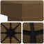 Pavillon 3 x 3 m Gråbrun Polyester og Stål 190 gsm