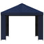 Pavillon 3 x 3 m Blå Polyester og Stål 190 gsm