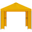 Pavillon 3 x 3 m Gul Polyester og Stål 190 gsm