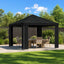 Pavillon 3 x 3 m Sort Polyester og Stål 190 gsm