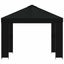 Pavillon 3 x 3 m Sort Polyester og Stål 190 gsm
