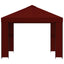 Pavillon 3 x 3 m Bordeaux Polyester og Stål 190 gsm