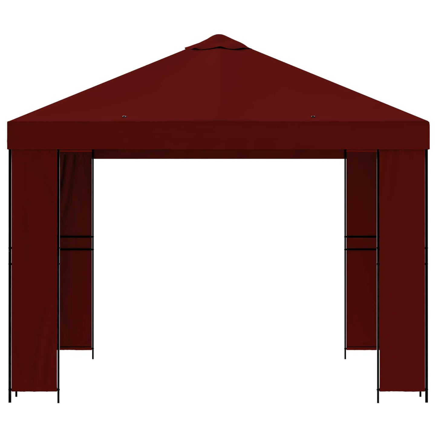 Pavillon 3 x 3 m Bordeaux Polyester og Stål 190 gsm