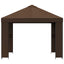 Pavillon 3 x 3 m Brun Polyester og Stål 190 gsm