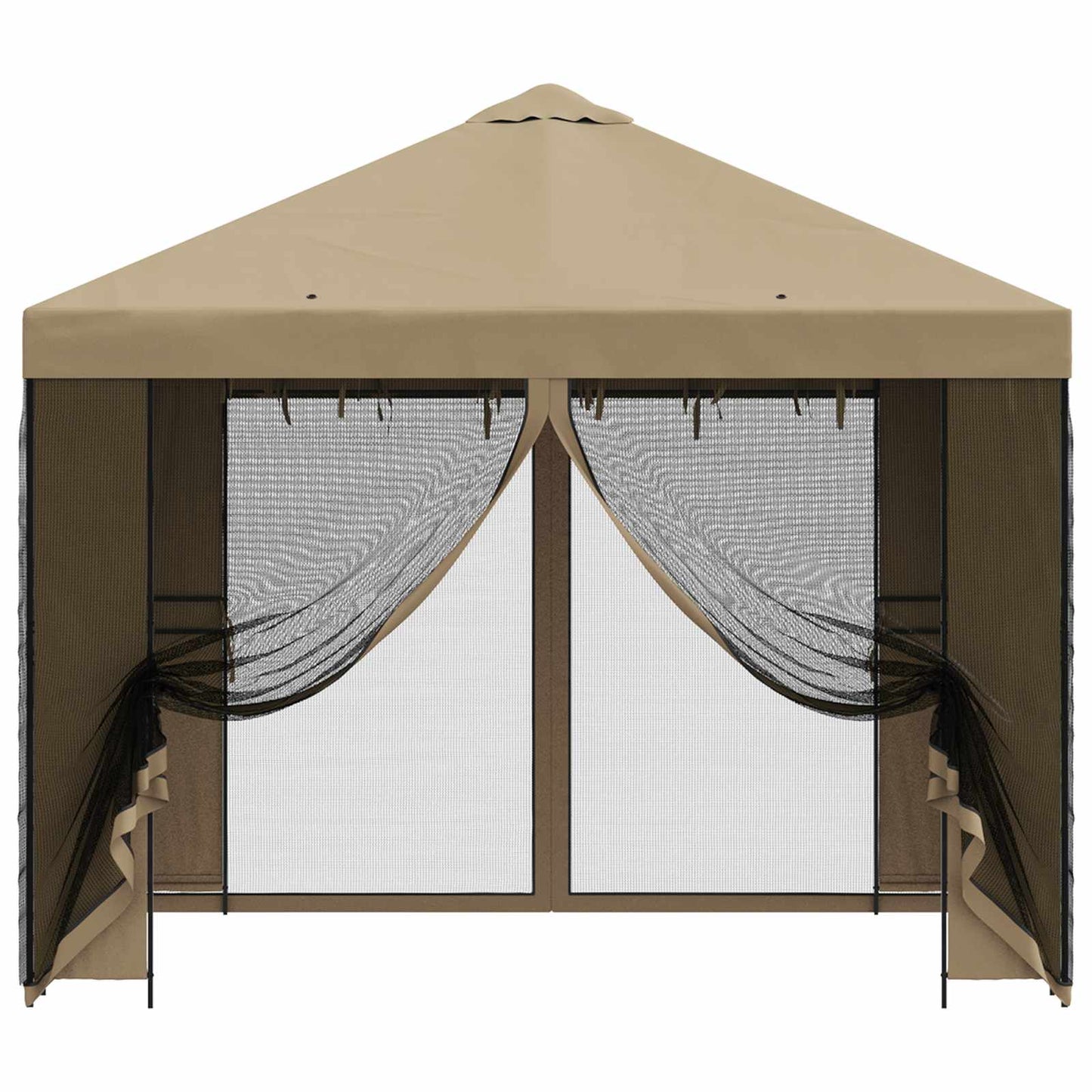 Havelæger med sidevægge 3 x 3 m Beige Polyester og Stål 190 gsm
