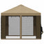 Havelæger med sidevægge 3 x 3 m Beige Polyester og Stål 190 gsm