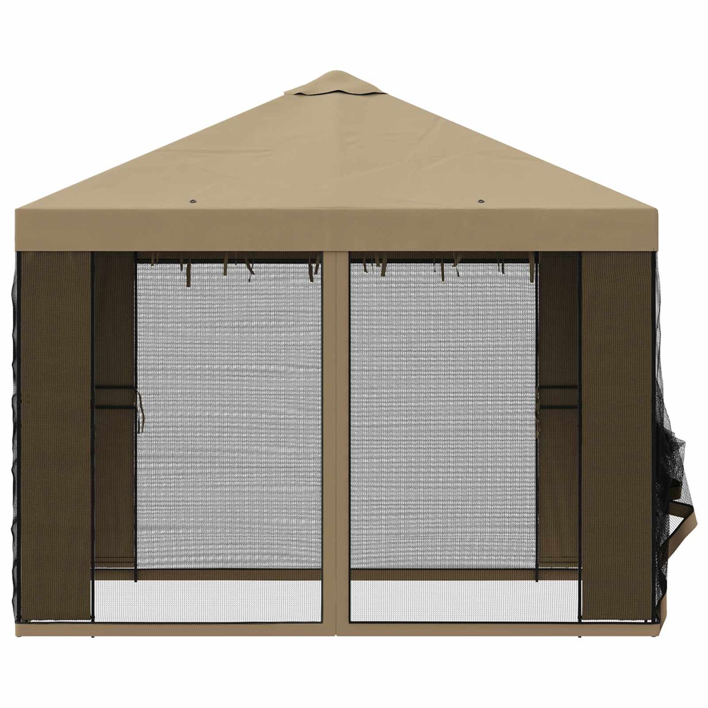Havelæger med sidevægge 3 x 3 m Beige Polyester og Stål 190 gsm