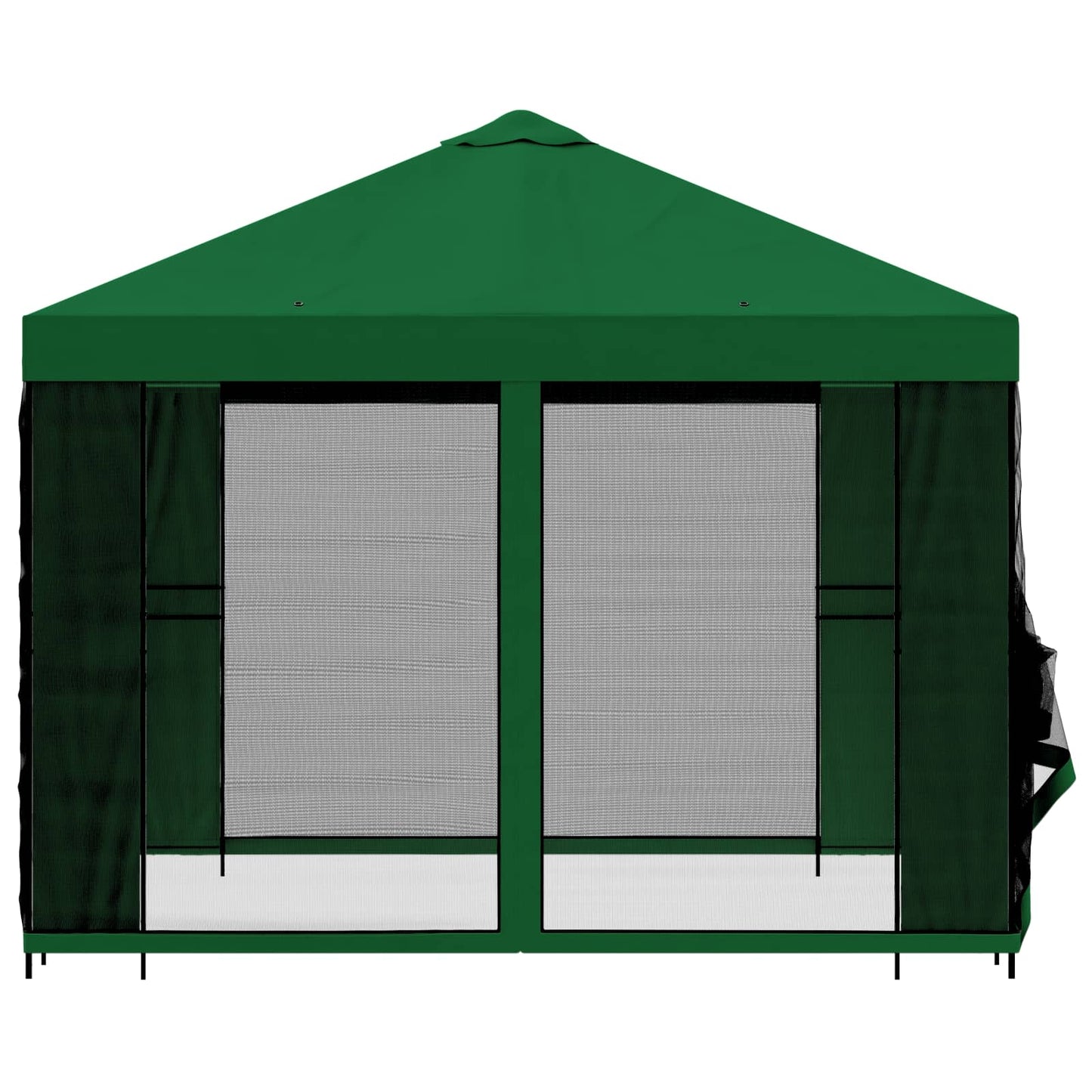 Havelæger med sidevægge 3 x 3 m Grøn Polyester og Stål 190 gsm