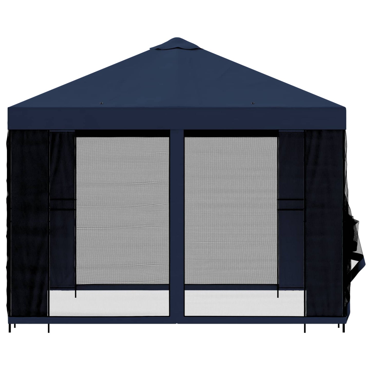 Havelæger med sidevægge 3 x 3 m Blå Polyester og Stål 190 gsm