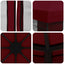 Havelæger med sidevægge 3 x 3 m Bordeaux Polyester og Stål