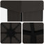 Pavillon 4 × 3 m Antracit Polyester og Stål 190 gsm