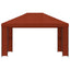 Pavillon 4 × 3 m Terrakotta Polyester og Stål 190 gsm