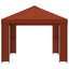 Pavillon 4 × 3 m Terrakotta Polyester og Stål 190 gsm
