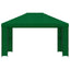 Pavillon 4 × 3 m Grøn Polyester og Stål 190 gsm