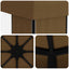 Pavillon 4 × 3 m Gråbrun Polyester og Stål 190 gsm