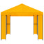 Pavillon 4 × 3 m Gul Polyester og Stål 190 gsm