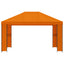 Pavillon 4 × 3 m Orange Polyester og Stål 190 gsm