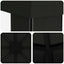 Pavillon 4 × 3 m Sort Polyester og Stål 190 gsm