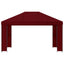 Pavillon 4 × 3 m Bordeaux Polyester og Stål 190 gsm