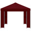 Pavillon 4 × 3 m Bordeaux Polyester og Stål 190 gsm