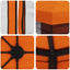 Havelæger med sidevægge 4 × 3 m Orange Polyester og Stål