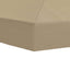 Gazebo Klap Cover 6 x 3 m Beige Polyester 190