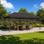 Gazebo Klap Cover 6 x 3 m Antracit Polyester 190