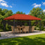 Gazebo Klap Cover 6 x 3 m Terrakotta Polyester 190