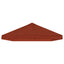 Gazebo Klap Cover 6 x 3 m Terrakotta Polyester 190