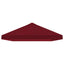 Gazebo Klap Cover 6 x 3 m Bordeaux Polyester 190
