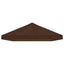 Gazebo Klap Cover 6 x 3 m Brun Polyester 190