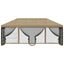 Gazebo Cover med sidevægge 6 x 3 m Beige Polyester 190