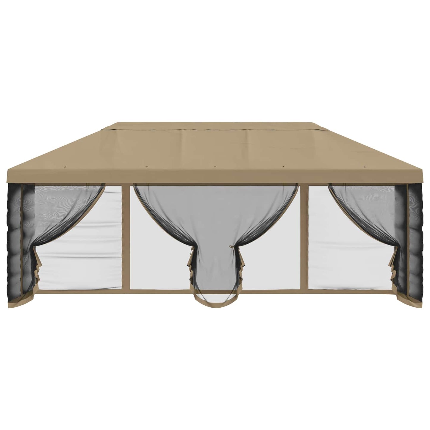 Gazebo Cover med sidevægge 6 x 3 m Beige Polyester 190